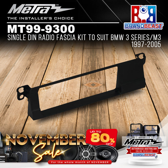 Metra MT99-9300 Single DIN Radio Fascia Kit To Suit BMW 3 Series/M3 1997-2005
