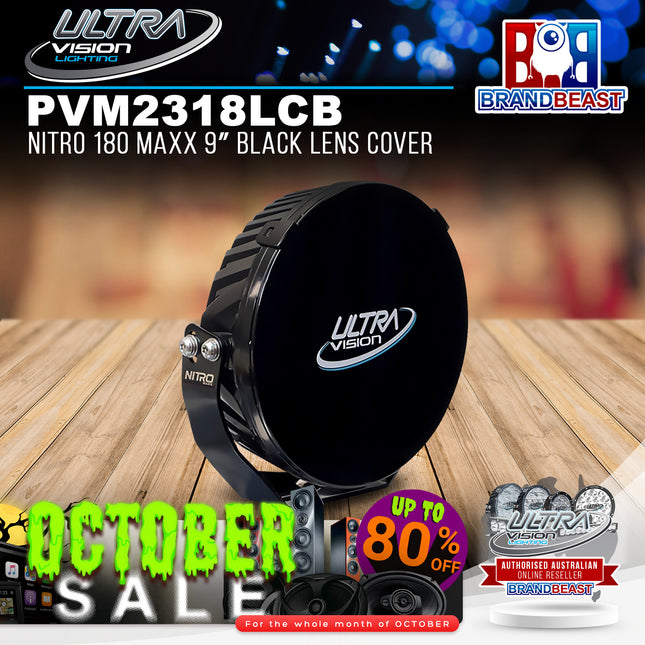 Ultra Vision Lighting PVM2318LCB Nitro 180 Maxx 9" Black Lens Cover