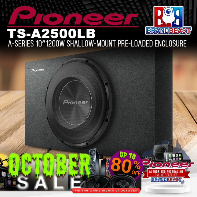 Pioneer TS-A2500LB 10" 1200W A-Series Shallow-Mount Pre-Loaded Enclosure