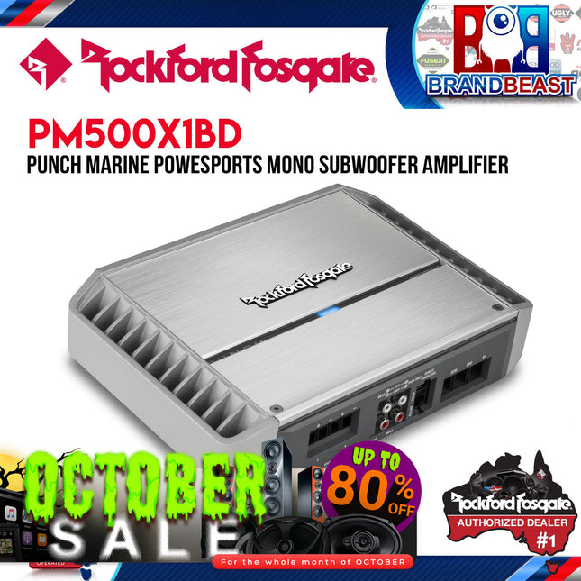 Rockford Fosgate PM500X1bd Punch Marine 500 Watt Class-bd Mono Amplifier