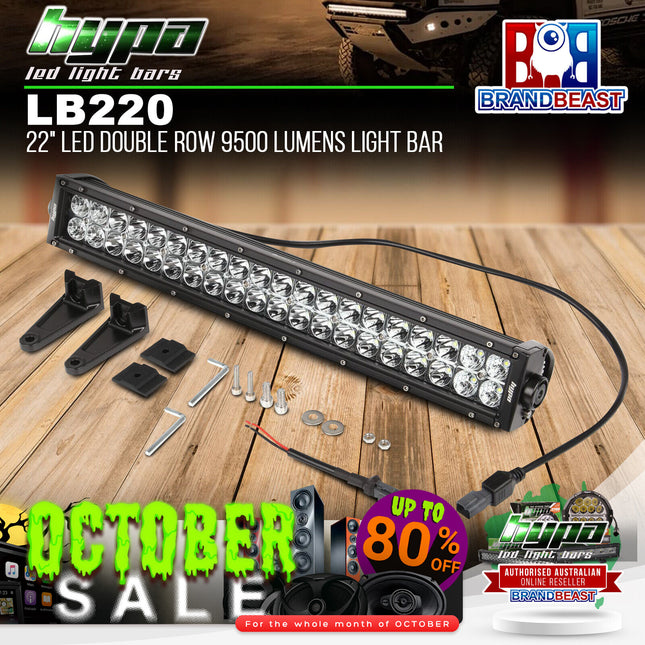 HYPA LB220 22" LED Double Row 9500 Lumens Light Bar