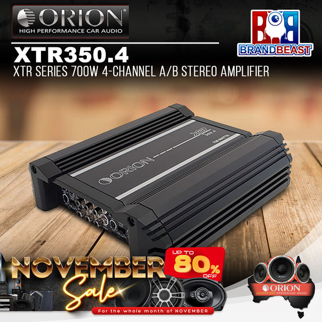Orion XTR350.4 XTR Series 700W 4-Channel A/B Stereo Amplifier