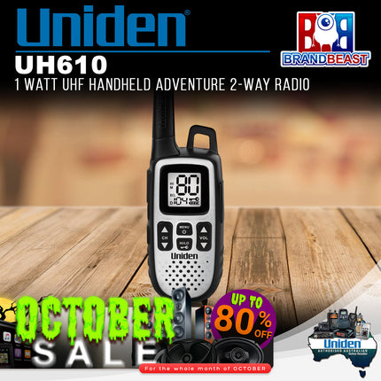 Uniden UH610 1 Watt UHF Handheld Adventure 2-Way Radio