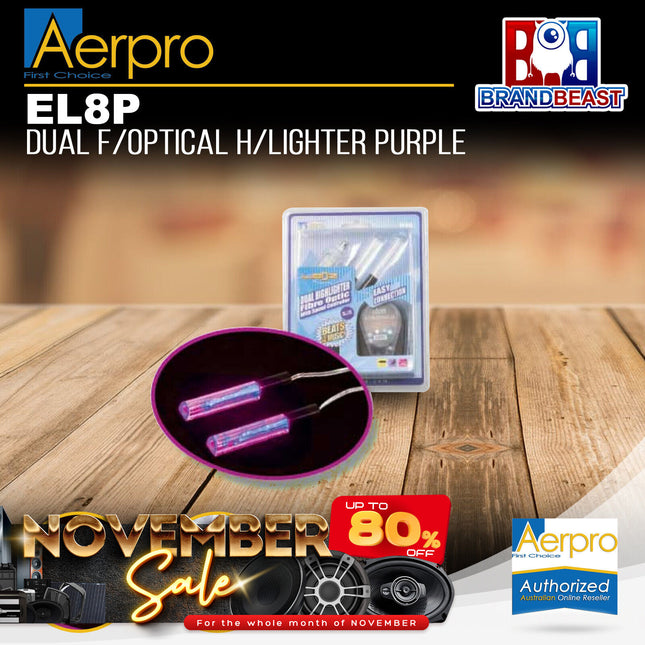 Aerpro EL8P Dual Fibre Optical Highlighter Purple
