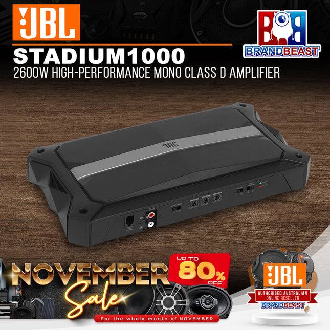 JBL Stadium 1000 2600W High-Performance Mono Class D Amplifier