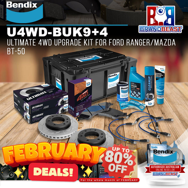 Bendix U4WD-BUK9+4 Ultimate 4WD Upgrade Kit for Ford Ranger/Mazda BT-50