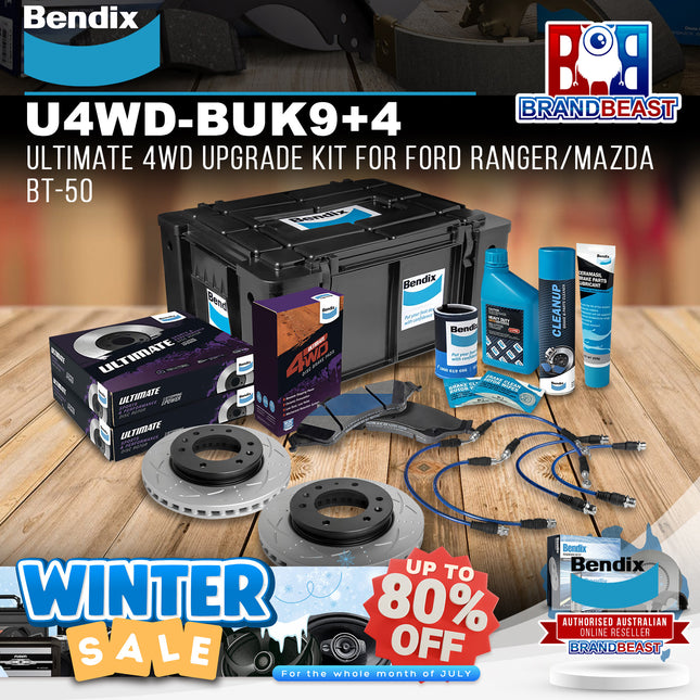 Bendix U4WD-BUK9+4 Ultimate 4WD Upgrade Kit for Ford Ranger/Mazda BT-50