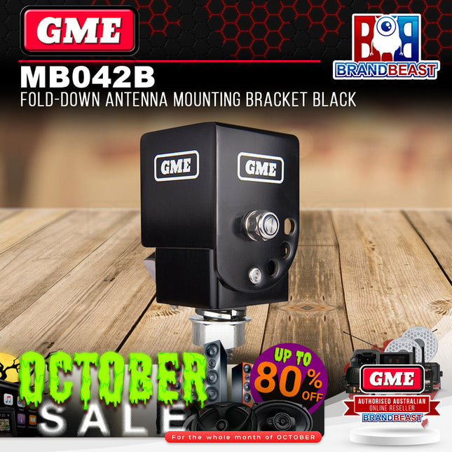 GME MB042B Fold-down Antenna Mounting Bracket (Black)