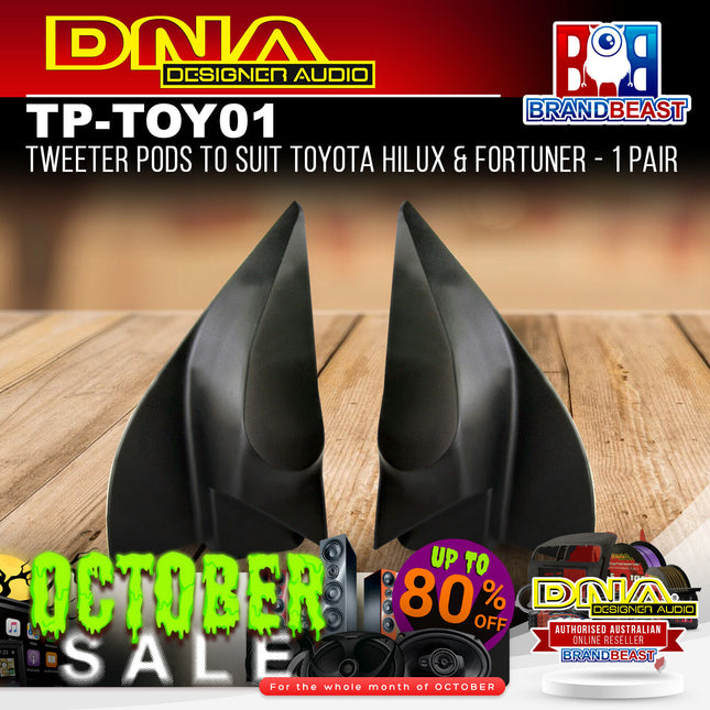 DNA TP-TOY01 Tweeter Pods To Suit Toyota Hilux & Fortuner - 1 Pair