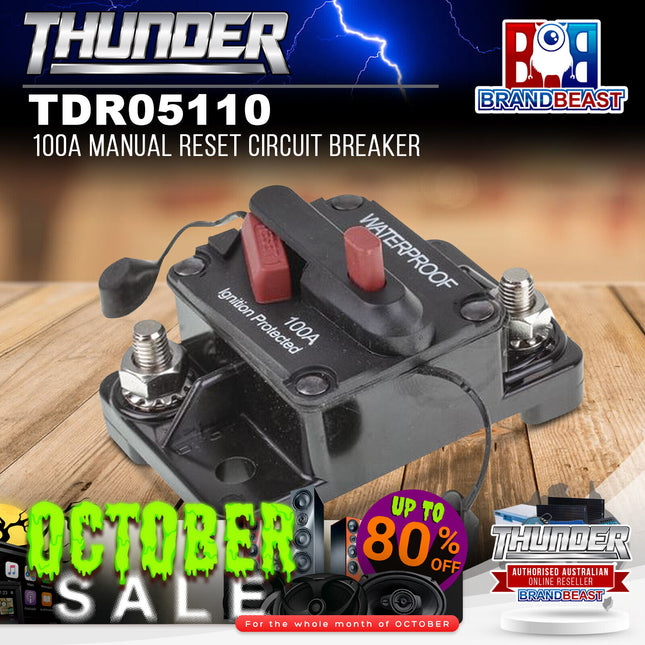 Thunder TDR05110 100A Manual Reset Circuit Breaker
