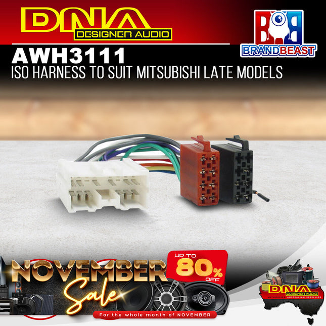 DNA AWH3111 ISO Harness to Suit Mitsubishi Late Models