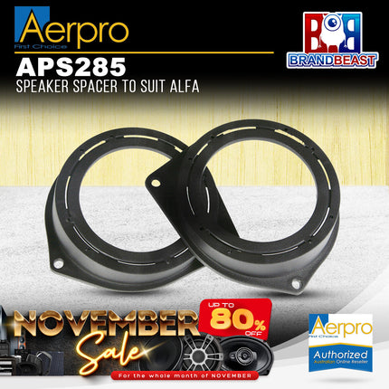 Aerpro APS285 Factory Speaker Adaptor Spacers Suit Alfa/Holden/Opel/Fiat/Renault