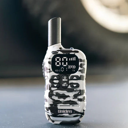 UNIDEN UH45-2 MAX - Ultra-Compact UHF Radio Twin Pack with Kid-Zone Plus and USB-C Charging