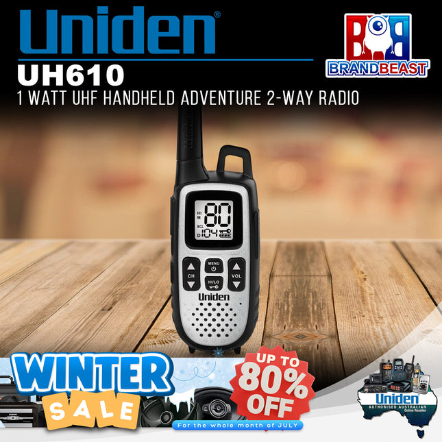 Uniden UH610 1 Watt UHF Handheld Adventure 2-Way Radio