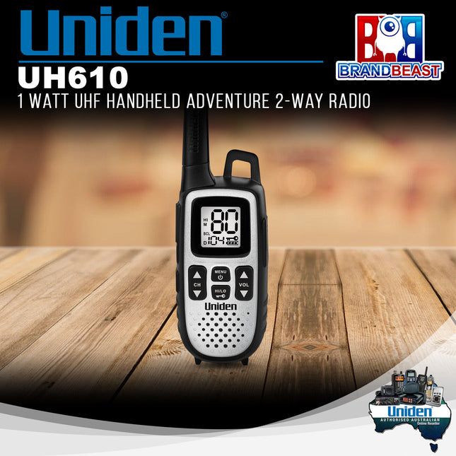 Uniden UH610 1 Watt UHF Handheld Adventure 2-Way Radio