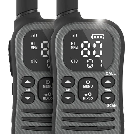 UNIDEN UH620-2 MAX - 2 Watt UHF Adventure Radio Twin Pack with Voice Scramble and USB-C Charging