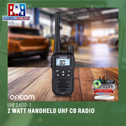 Oricom UHF2400-1 2 Watt Handheld UHF CB Radio