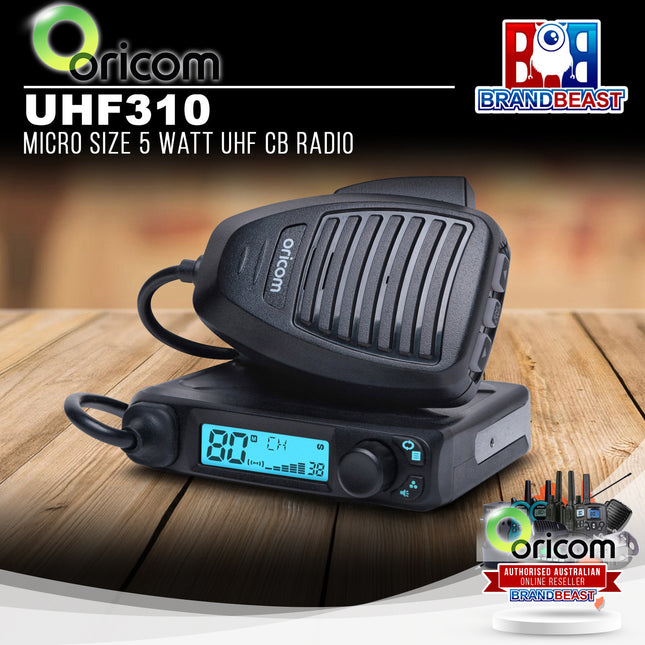 Oricom UHF310 5 Watt 80 Channel Micro UHF CB Radio