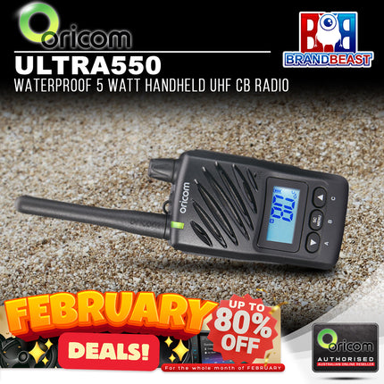 Oricom ULTRA550 5 Watt Handheld UHF CB Radio