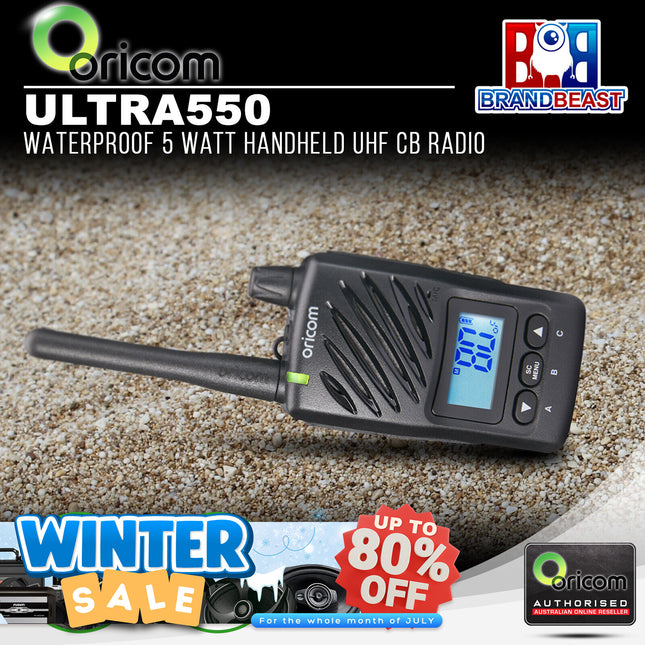 Oricom ULTRA550 5 Watt Handheld UHF CB Radio