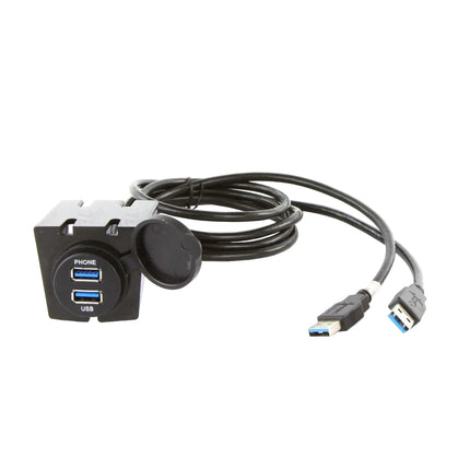 DNA UNIUSB01 Universal Round Mount USB Adaptor Lead To Fit In Most Cigarette Lighter / Accessory Sockets