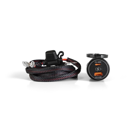 Teralume USB-PD-100W 100W Dual USB-C PD and Quick Charge 3.0 Outlet