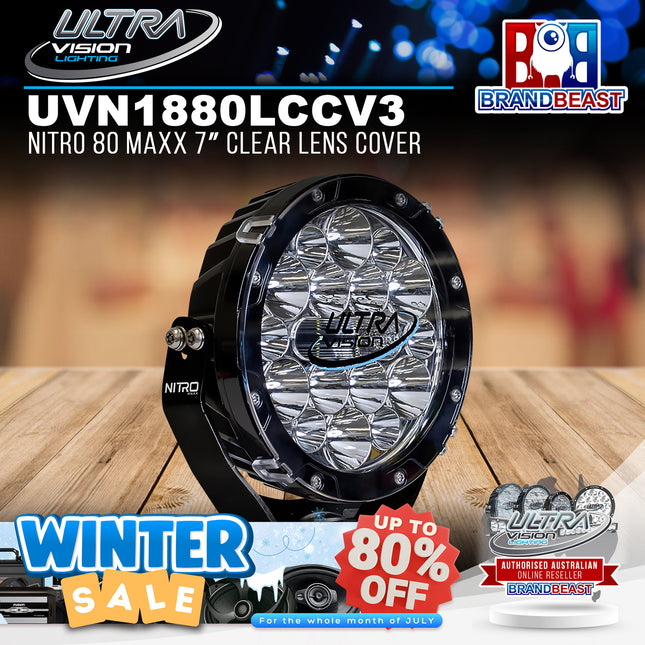 Ultra Vision Lighting UVN1880LCCV3 Nitro 80 Maxx 7" Clear Lens Cover