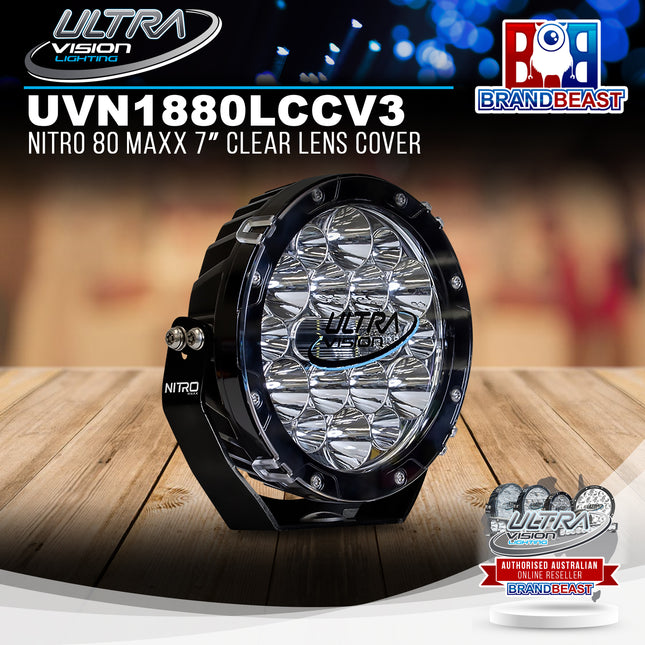 Ultra Vision Lighting UVN1880LCCV3 Nitro 80 Maxx 7" Clear Lens Cover