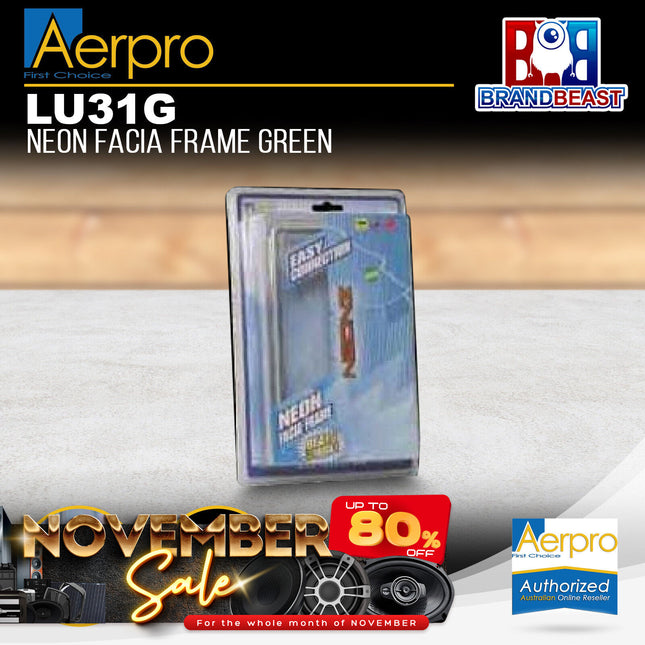 Aerpro Lu31G Neon Facia Frame Green