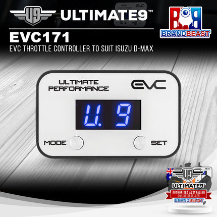 Ultimate9 EVC171 EVC Throttle Controller to Suit Isuzu D-Max