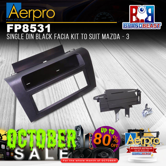 Aerpro FP8531 Single DIN Black Facia Kit to Suit Mazda - 3