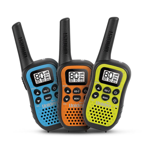 Uniden UH45-3 80 Channel UHF CB Handheld Radio Walkie-Talkie With Kid Zone