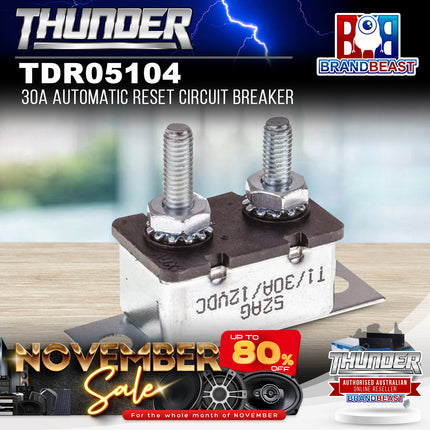 Thunder TDR05104 30A Automatic Reset Circuit Breaker