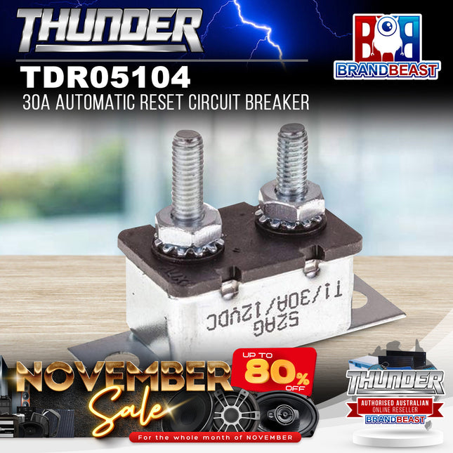 Thunder TDR05104 30A Automatic Reset Circuit Breaker