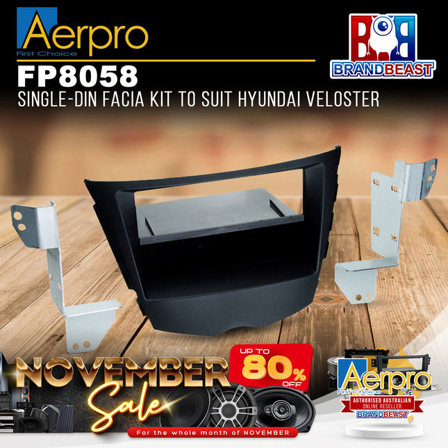 Aerpro FP8058 Single-DIN Facia Kit to Suit Hyundai Veloster