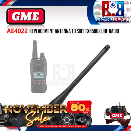 GME AE4022 UHF Hand Held Antenna, Suits TX6500S