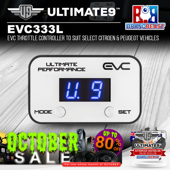 Ultimate9 EVC333L EVC Throttle Controller to Suit Select Citroen & Peugeot Vehicles
