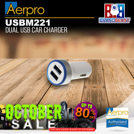 Aerpro USBM221 Dual USB Car Charger
