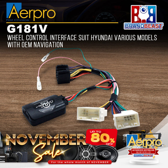 Aerpro CHHY8N Steering Wheel Control Interface Suit Hyundai Various Models