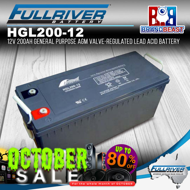 Fullriver HGL200-12 HGL Series 12V 200Ah AGM Valve-Regulated Lead Acid Battery