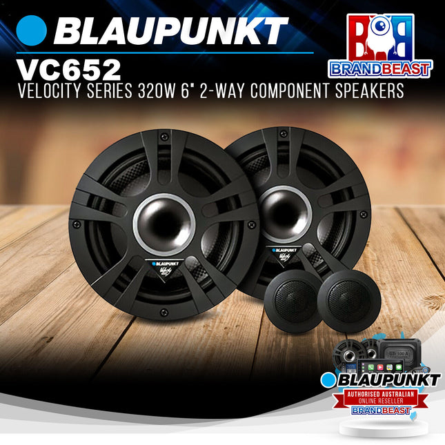 BLAUPUNKT VC 652 Velocity Series 320W 6" 2-Way Component Speakers