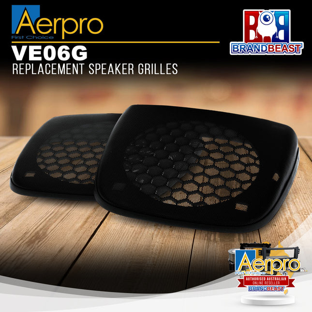 Aerpro VE06G Replacement Speaker Grilles to Suit Holden Commodore 2006-2011 VE