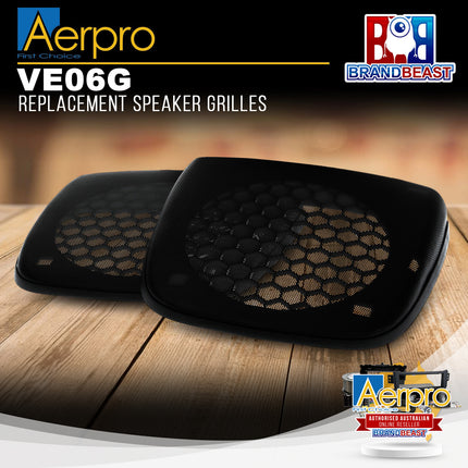 Aerpro VE06G Replacement Speaker Grilles to Suit Holden Commodore 2006-2011 VE