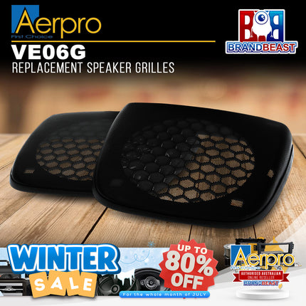 Aerpro VE06G Replacement Speaker Grilles to Suit Holden Commodore 2006-2011 VE