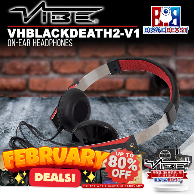 Vibe VHBLACKDEATH2-V1 On-Ear Headphones