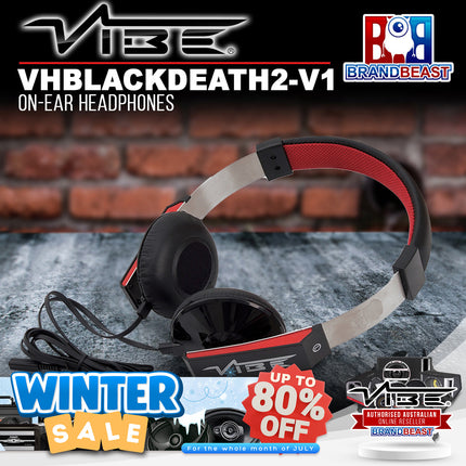 Vibe VHBLACKDEATH2-V1 On-Ear Headphones