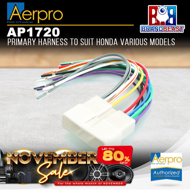Aerpro AP1720 Primary Harness to Suit Honda Vehicles