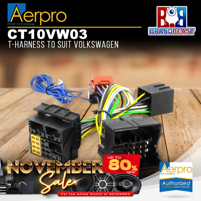 Aerpro CT10VW03 T-Harness to Suit Volkswagen