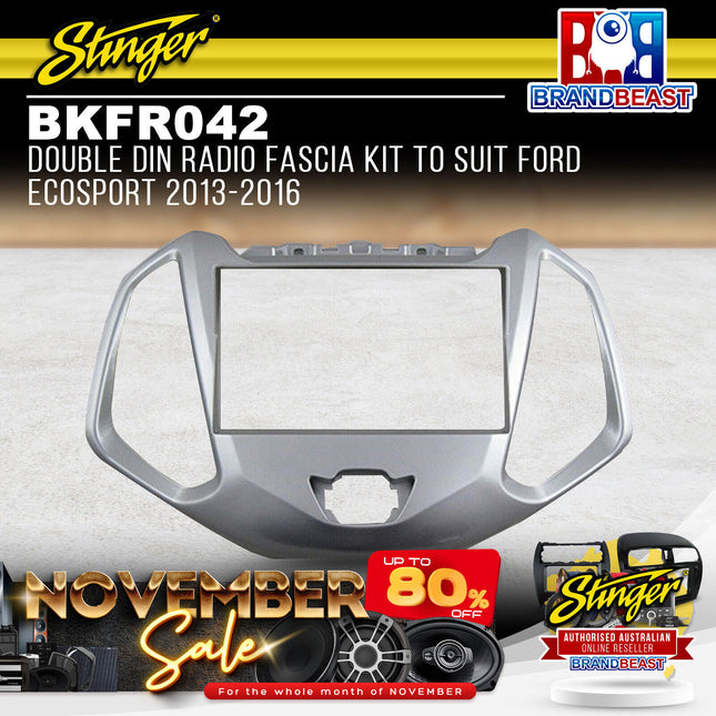 Stinger BKFR042 Double DIN Radio Fascia Kit To Suit Ford EcoSport 2013-2016