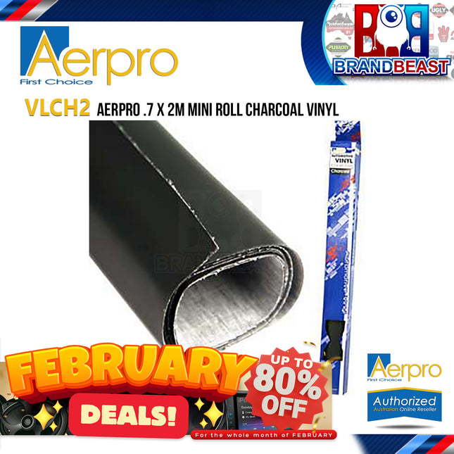 Aerpro VLCH2 .7 X 2m Mini Roll Charcoal Vinyl